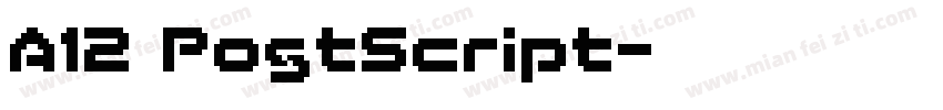 A12 PostScript字体转换
